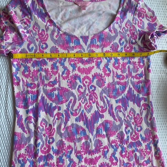Lilly Pulitzer Tammy Amethyst Beach Purple Pink Short Sleeve Medium - Picture 5 of 10